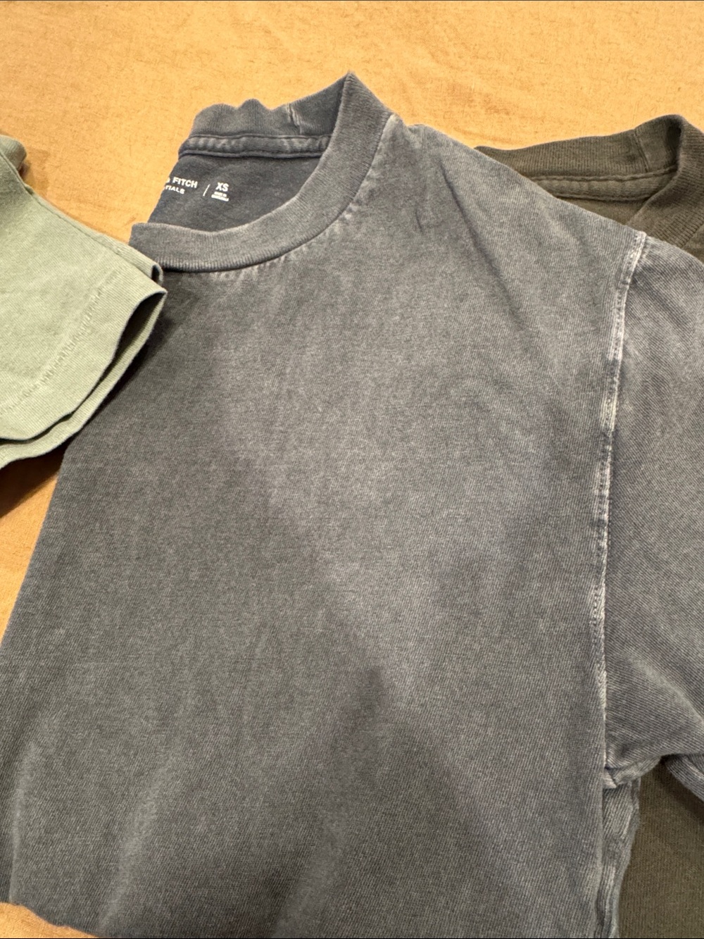 Bundle of 3 Abercrombie Soft A&F Essentials Relaxed Tees - Picture 3 of 4